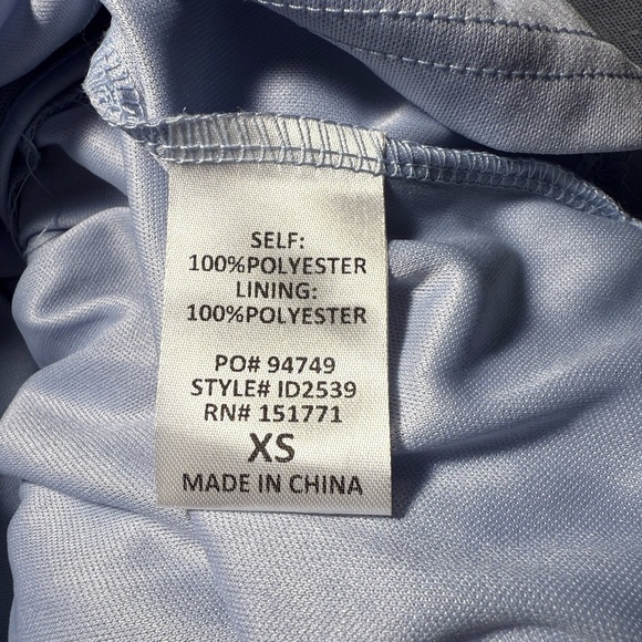 The Post ~ Tulle Mini Dress ~ Size Extra Small ~ Color Light Blue - Picture 4 of 5